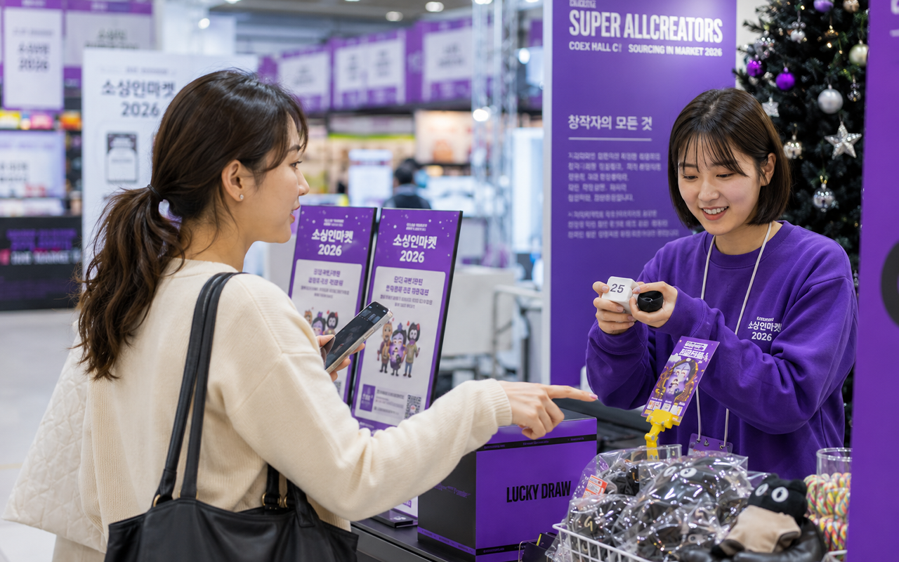 코엑스 전시 소싱인마켓 2026 참관객 현장 모습 소싱인마켓