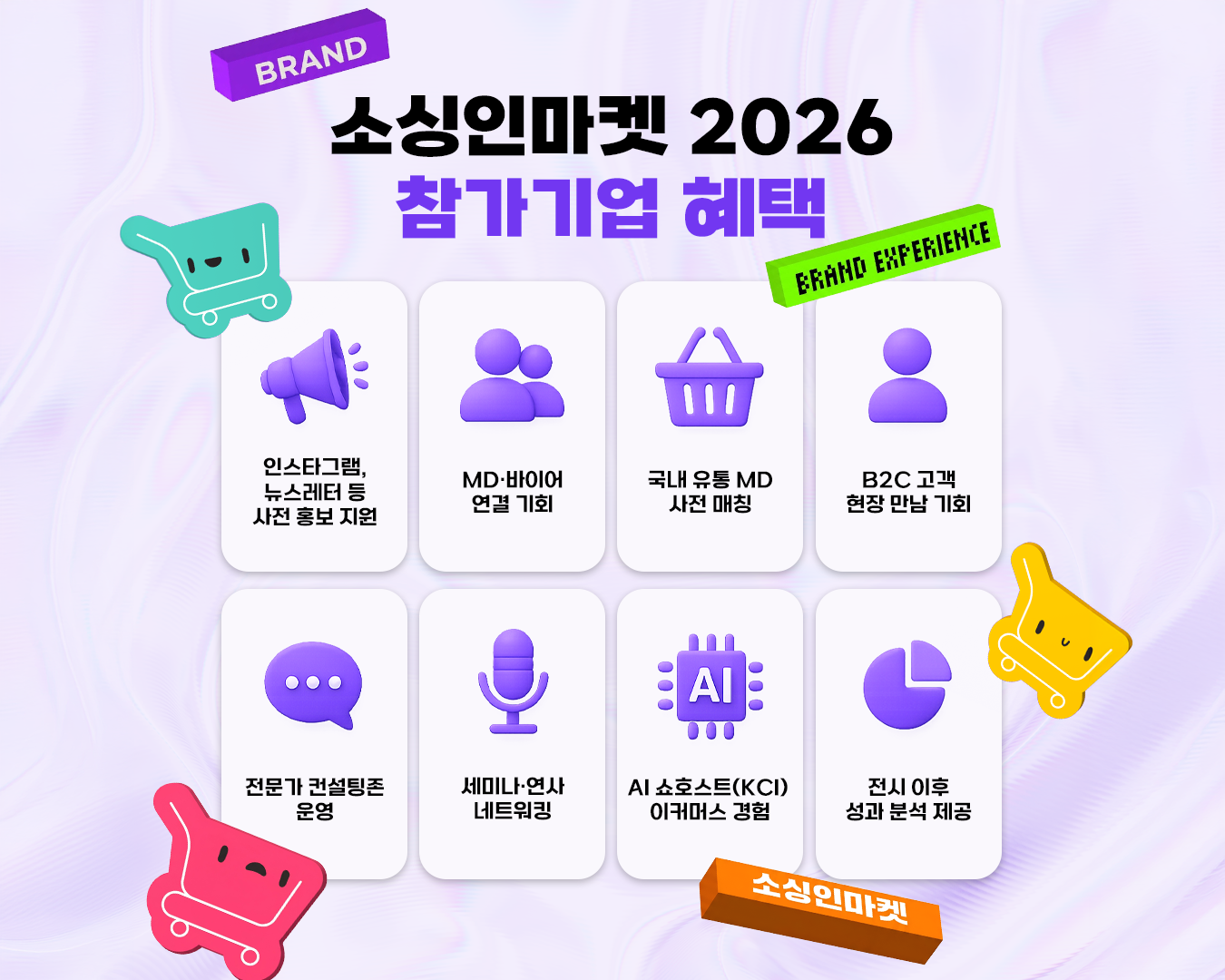 소싱인마켓 2026 참가기업 혜택 — 비즈니스 상담회, MD 매칭, 해외 바이어 초청, 수출바우처