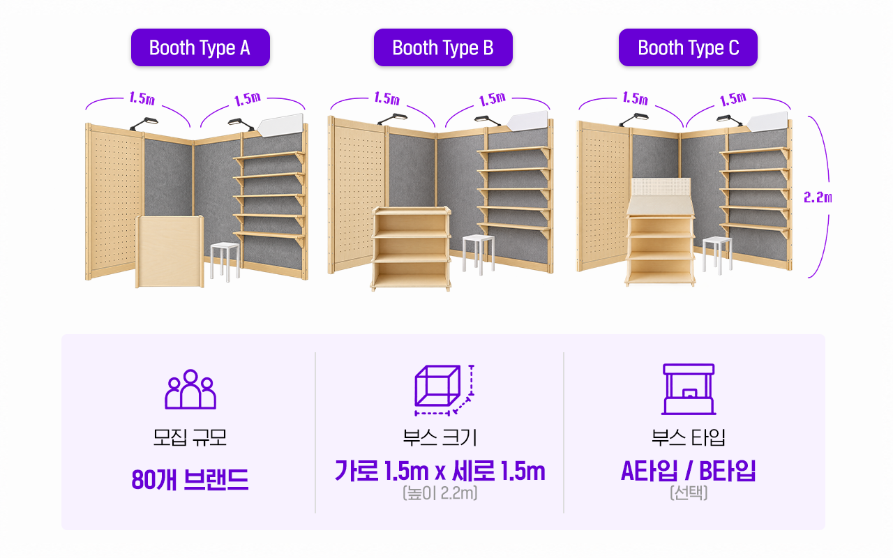 소싱인마켓 2026 테마관 부스 타입 안내